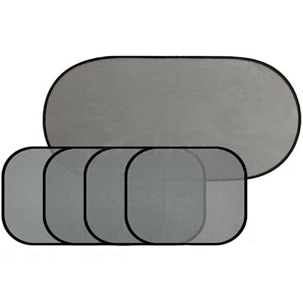 Side Front Rear Window Screen Mesh Sunshade Sun Shade For Car UV Protection - 5pcs