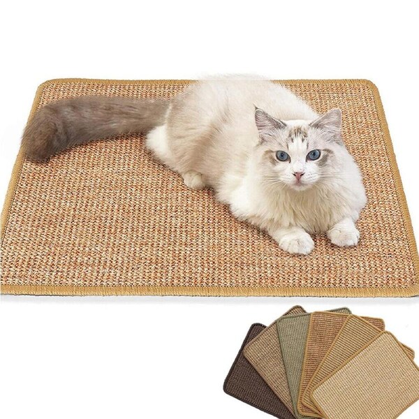Cat Scratcher Board Pet Scratching Mat Natural Sisal Sofa Couch Protector Pad