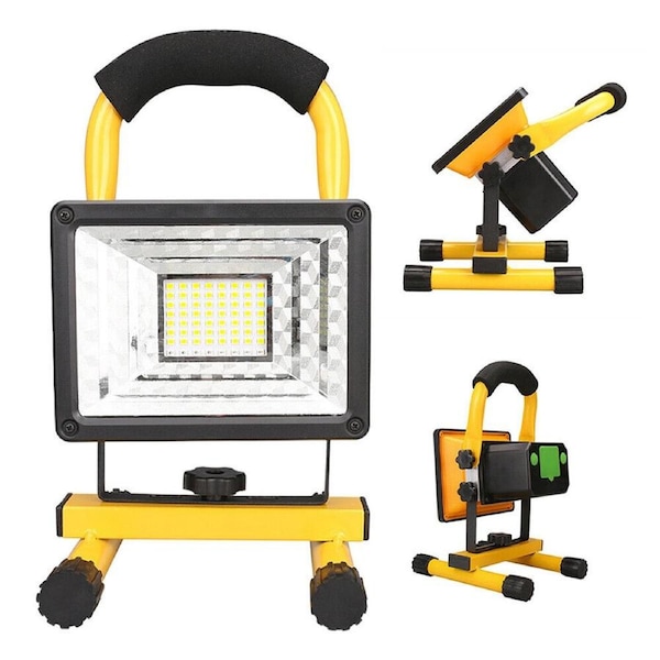 Portable LED Rechargeable Camping Light Outdoor Dimmable Work Torch Flood Lamp