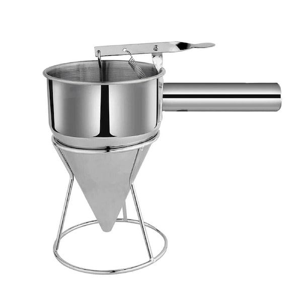Stainless Steel Donut Cupcake Waffle Batter Funnel Pancake Dispenser Baking Tool