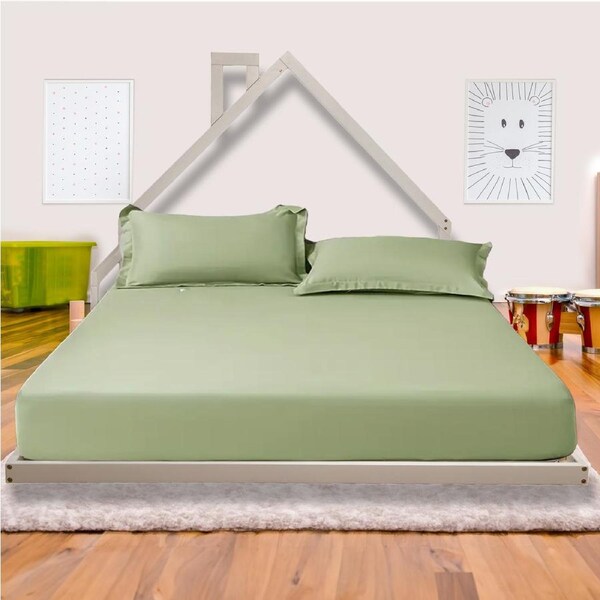 Pine Wood Floor Bed House Frame for Kids and Toddlers