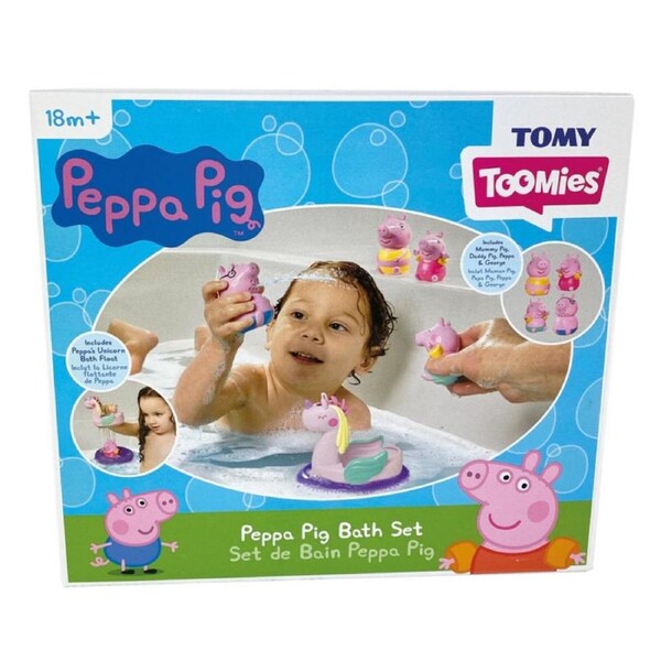 TOMY Peppa Pig Bath Set Bundle Pack