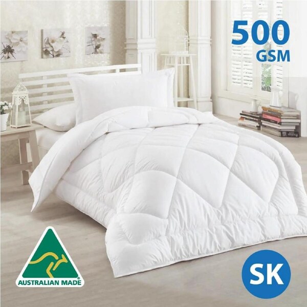 Super King Size Australian Made Woolcomfort 500GSM Merino Wool Quilt