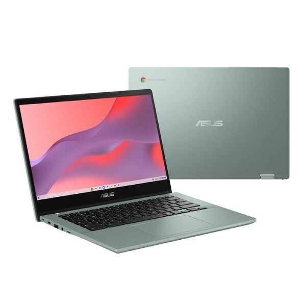 Asus Chromebook CM14 14" FHD MediaTek Kompanio 520 8GB 64GB Laptop Touch Screen Flip Notebook CM1402FM2A-EC0035