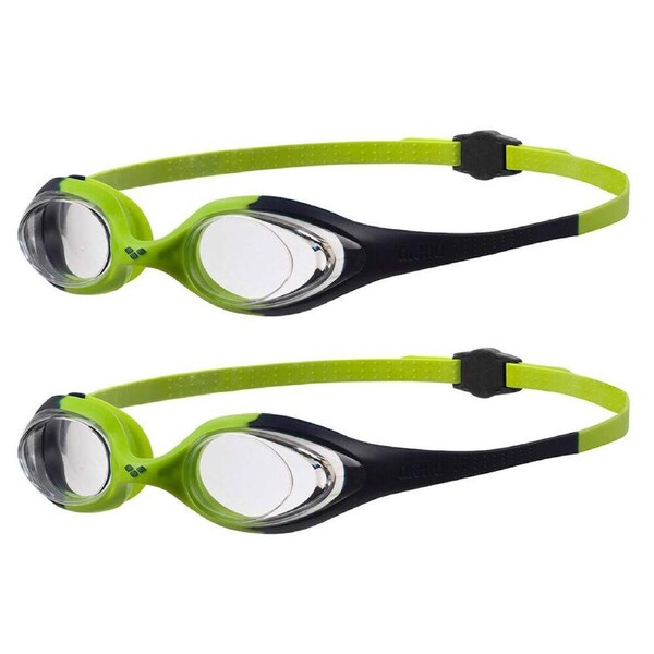 2PK Arena Spider JR Swimming Goggle Anti-Fog Adjustable Glasses Kids 6-12y Green