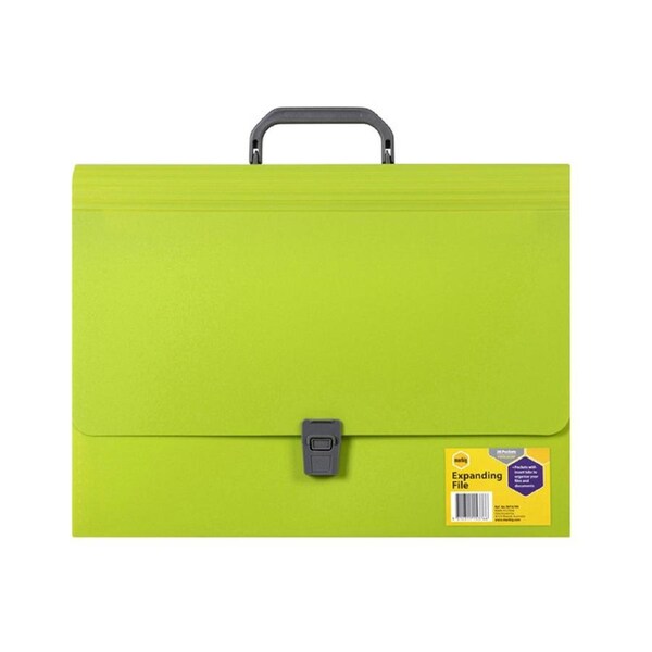 Marbig Summer 2-Pocket Expanding Foolscap Case File Document Organiser Assorted