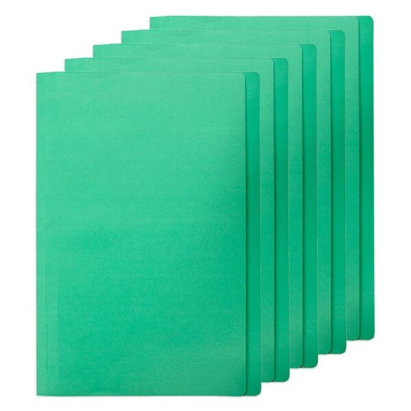 100pc Marbig Foolscap File 170gsm Manilla Folder Paper/Document Holder Green