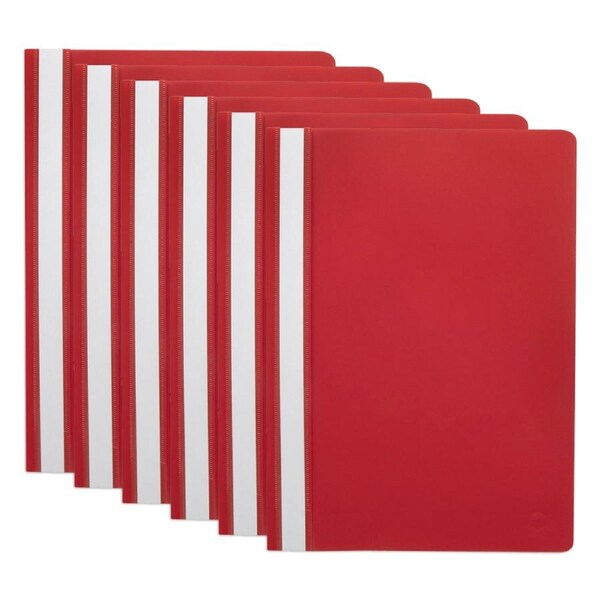 20PK Marbig Economy A4 File Document Folder Office Paper Organiser Holder Red