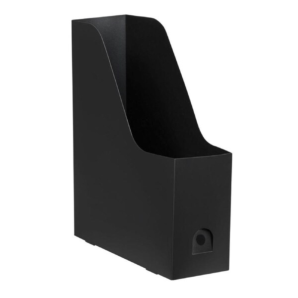 2pc Marbig 32cm Magazine Holder PP Storage Document/Folder File Organiser BLK