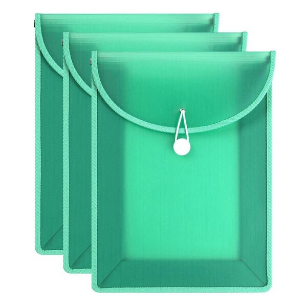 3PK Marbig Top Load A4 File Document Sheet Paper Holder Organiser Spearmint Grn