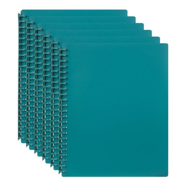 6PK Marbig 20-Pocket A4 Refillable Document/File Holder Display Book - Green