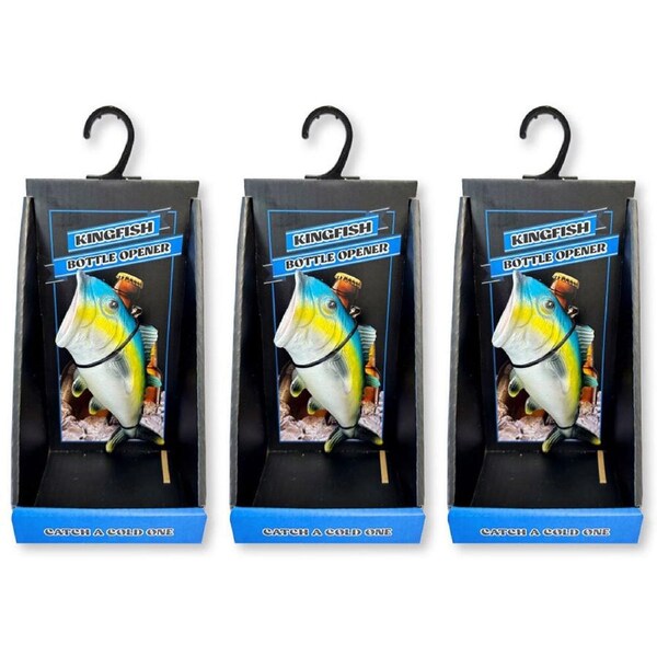 3x Sea Pro Kingfish Manual Beer/Soda/Bar Drink Bottle Opener/Cap Remover Barware