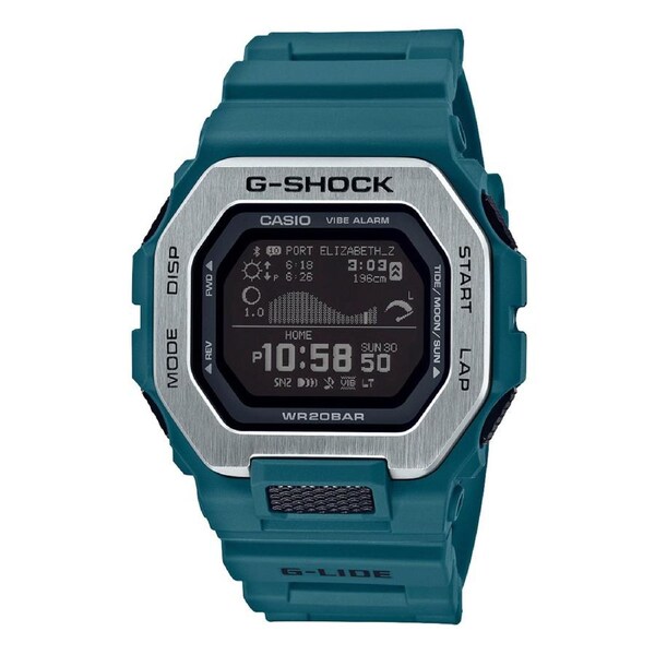 Casio G-Shock G-Lide Surf/Tide/Moon Digital Wristwatch Surfer Sports Watch Blue
