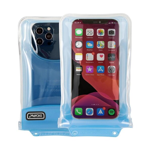 Dicapac Floating IP68 Waterproof Phone Case/Water Resistant Dry Bag/Pouch Blue