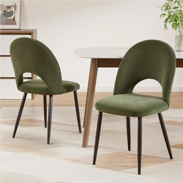 1 Set of 2 Artiss Dining Chairs Green