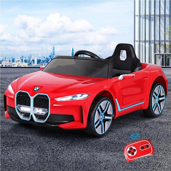 12V Kids Ride On Car BMW Licensed I4 Sports Remote Control Electric Toys Red
