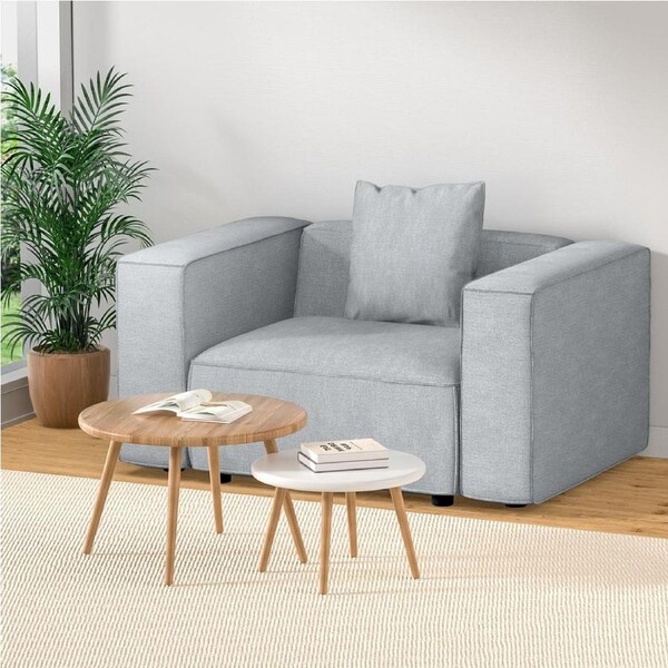 1 Seater Sofa Artiss Modular Chair Grey
