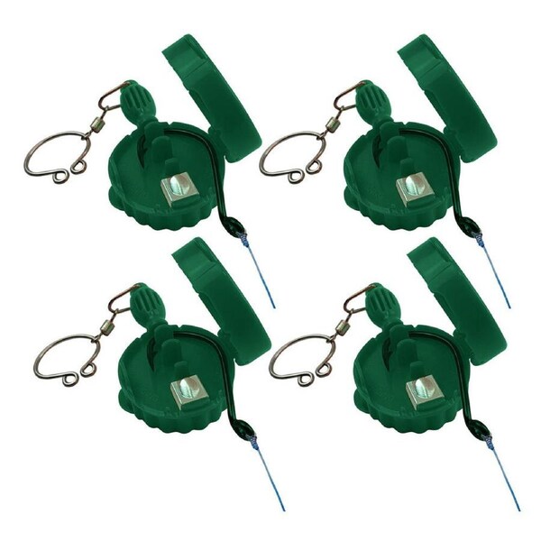 2x 2pc Hookeze Fishing Knot Tying Tool/Quick Hook/Rigs/Rod Line Large Green