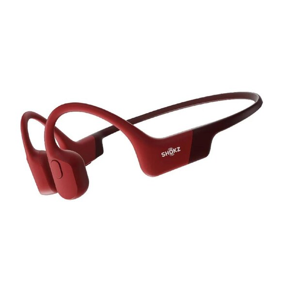 Shokz OpenRun Bone Conduction Sports Bluetooth Headphones - Red