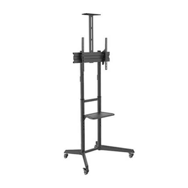 Brateck Versatile & Compact Steel TV Cart with top and center shelf for 37'-70'