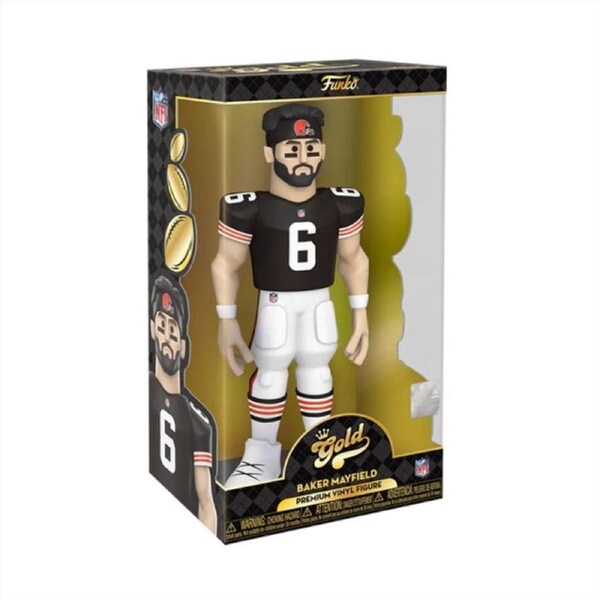 NFL Browns Baker Mayfield 12 Vinyl Gold