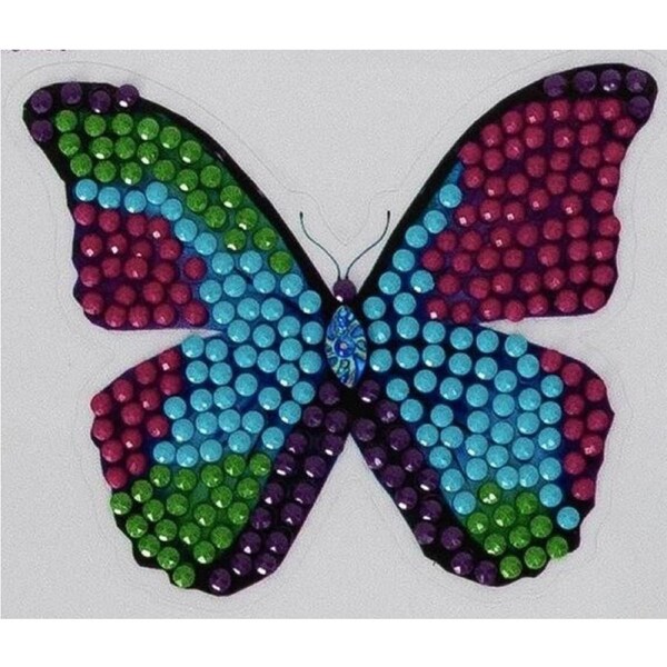 Craft Buddy - CrystalArt Sticker Kit - Disco Butterfly