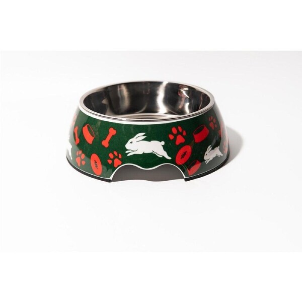 NRL Pet Bowl - South Sydney Rabbitohs - Food Water - Dog Cat