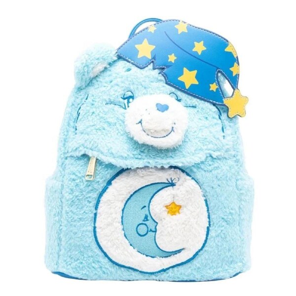 Loungefly Care Bears Bedtime Bear 10" Faux Leather Mini Backpack