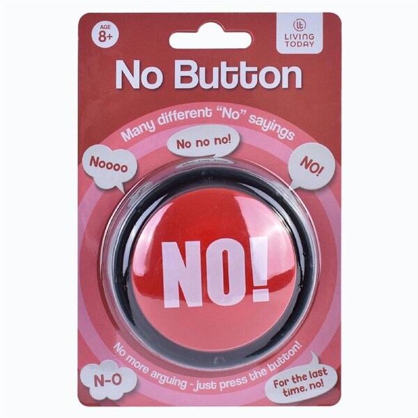 Living Today No! Sound Effect Novelty Joke Talking Response Button Toy 8+