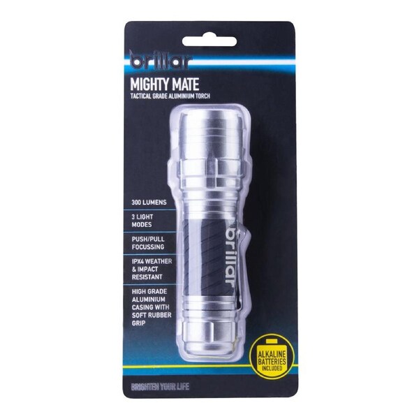 Brillar Mighty Mate - Mini Weather Resistant Flashlight Torch Light 300lm
