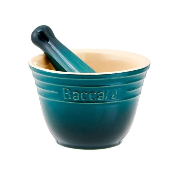 Baccarat Le Connoisseur Mortar & Pestle Small - Teal