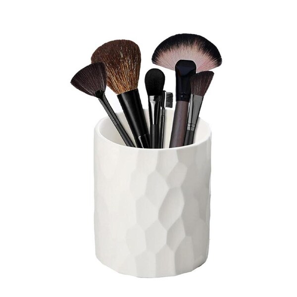 Catzon Fashion Desk Pencil Cup Silicone Multifunctional Organizer for Home-White