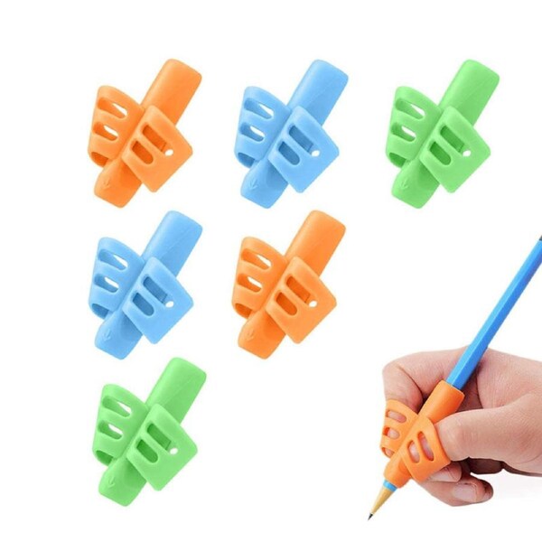 Catzon 6 Pcs Pencil Grips for Kids Handwriting Posture Correction Training