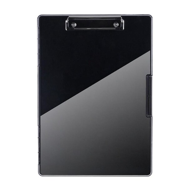 Catzon Clipboard Heavy Duty with 2 Storage Case for Office Supplies-Black