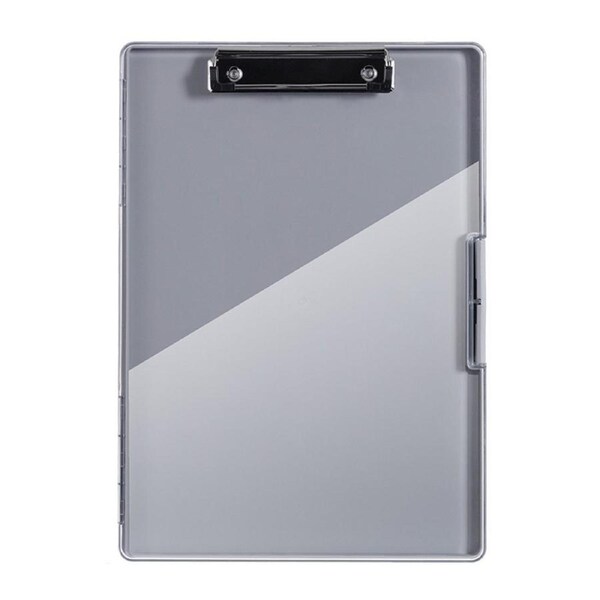 Catzon Clipboard Heavy Duty with 2 Storage Case for Office Supplies-Dark Grey