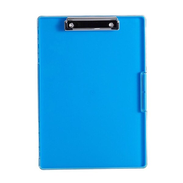 Catzon Clipboard Heavy Duty with 2 Storage Case for Office Supplies-Sky Blue