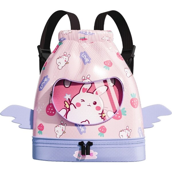 Dry Wet Separation Beach Bag Waterproof Adjustable For Swimming Swim Bag