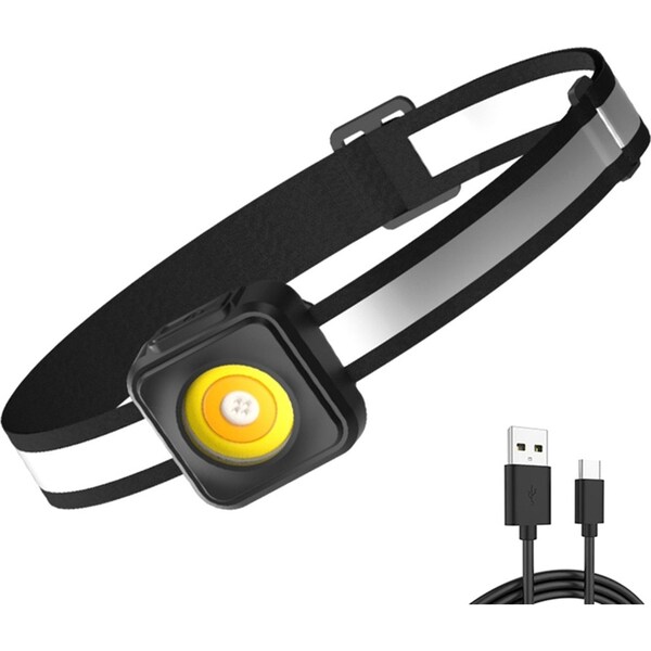 ABS Portable Outdoor Rechargeable Headlamp Night Fishing Light LED Headlamp