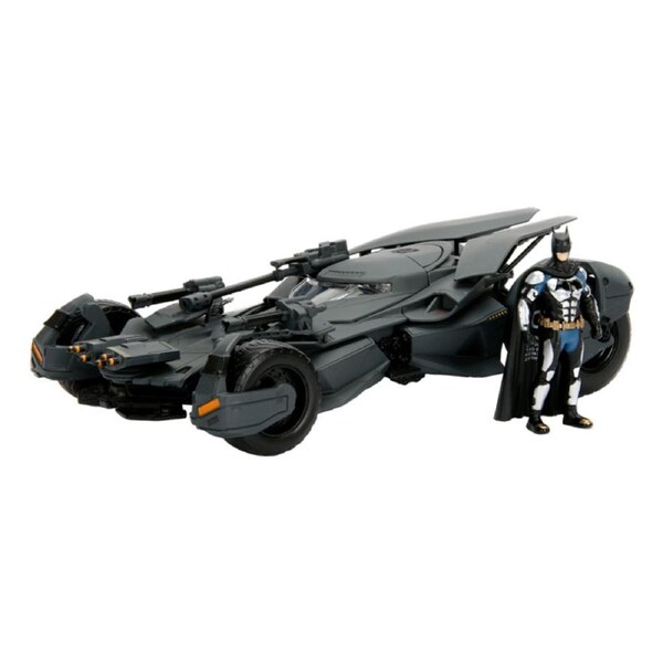 Jada 1:24 Scale Justice League 2017 Batmobile With Figure Diecast Toy
