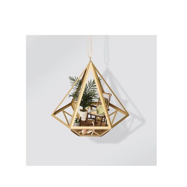 PaperNthought Palm Rocking Chair & Dog Paper Puzzle Model Kit