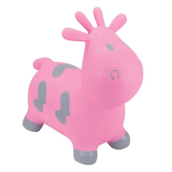 Happy Hopperz Pink Cow Ride On Toy