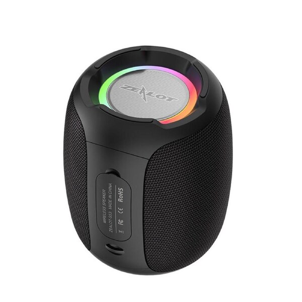 Catzon Small Bluetooth Speaker IPX6 Waterproof Stereo Sound Support TF/AUX-Black