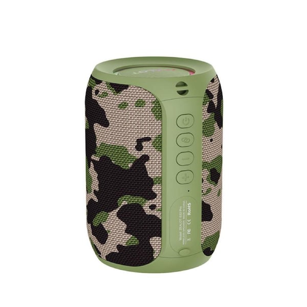 Catzon Portable Bluetooth Speaker with Lanyard Dual Tandem AUX/TF-Camouflage
