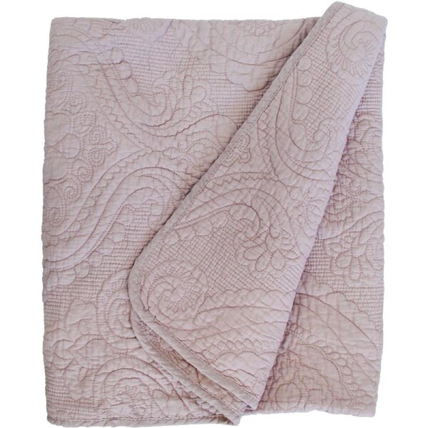 Rouge 180x220cm Quilted Coverlet Bed Throw/Bedspread Blanket