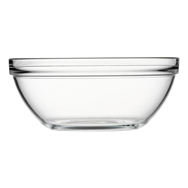 Pasabahce Chefs 30cm Glass Serving Bowl Round Tempered Baking/Cooking Clear