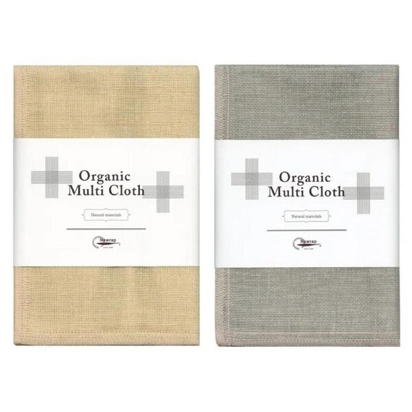Nawrap 2 Pack Japanese Made Organic Multi Cloths 35cm x 35cm