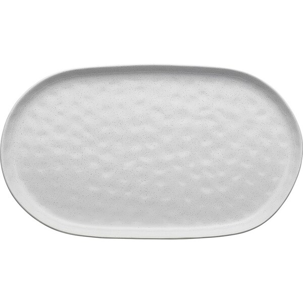Ecology Speckle Milk 40cm Stoneware Oval Food Serving Platter Tableware White