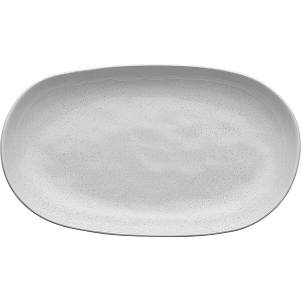 Ecology Speckle Milk 36cm Stoneware Shallow Salad Bowl Large Tableware White