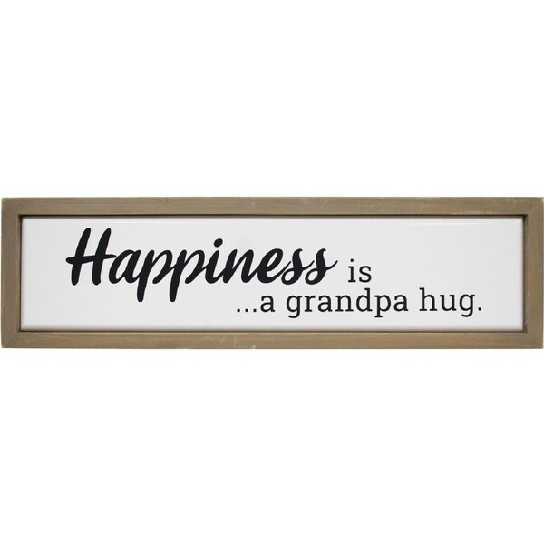 MDF 30cm Grandpa Hug Sign Grandfathers Gift Signage Hanging/Desk Plaque Decor