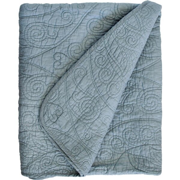 Sky 180x220cm Quilted Coverlet Bed Throw/Bedspread Blanket